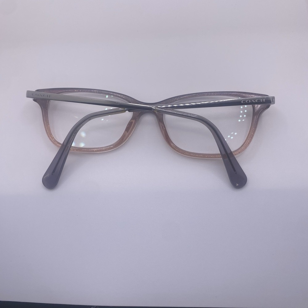 Coach Eyeglasses FRAME ONLY HC6142 Cat Eye 51-17-140 Violet Glitter Gradient 798 - Picture 4 of 15